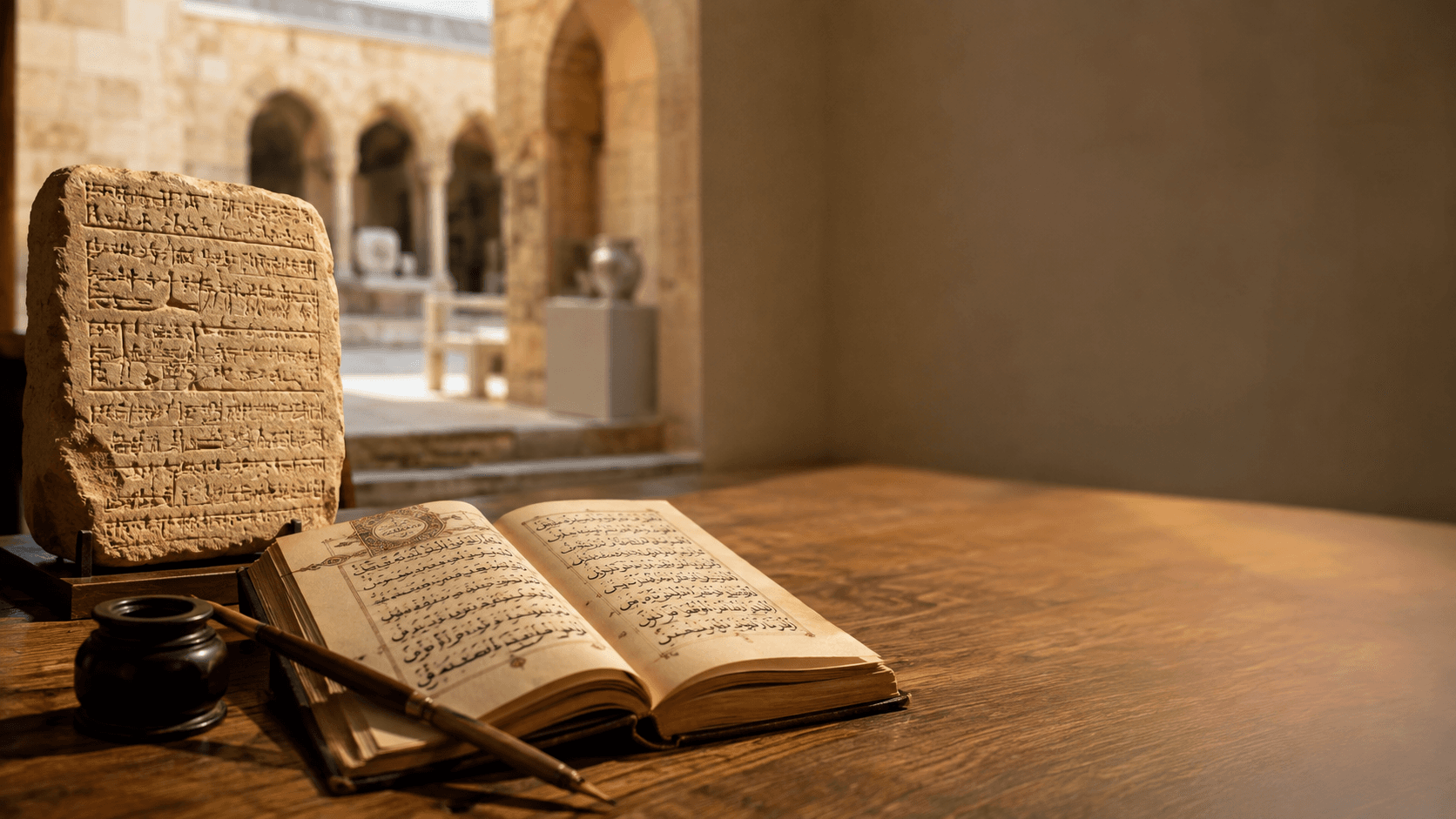 منها ابتدأت الأبجدية وفيها ينتهي البيان